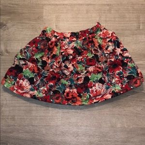 Floral Mini Skirt